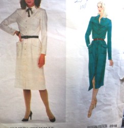 2318 BELINDA BELLVILLE LS BUTTON,COLLAR,POCKET DRESS PATTERN 16